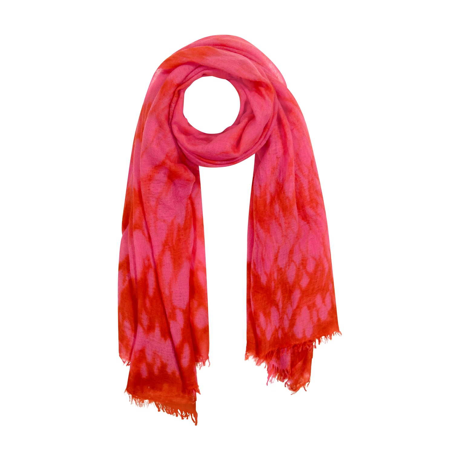 Cashmere Dip Dye Saline Pareo Hibiscus Flower