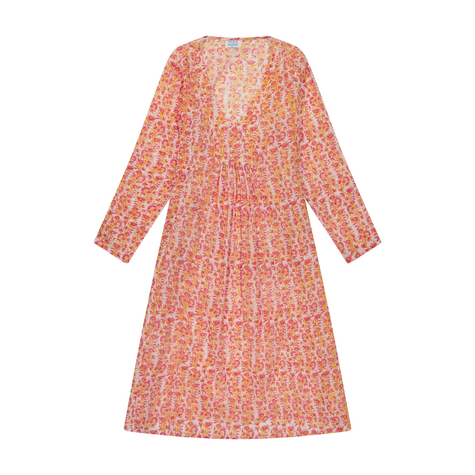 Women's "Le Reve" St Barth Caftan Mini Pink Floral