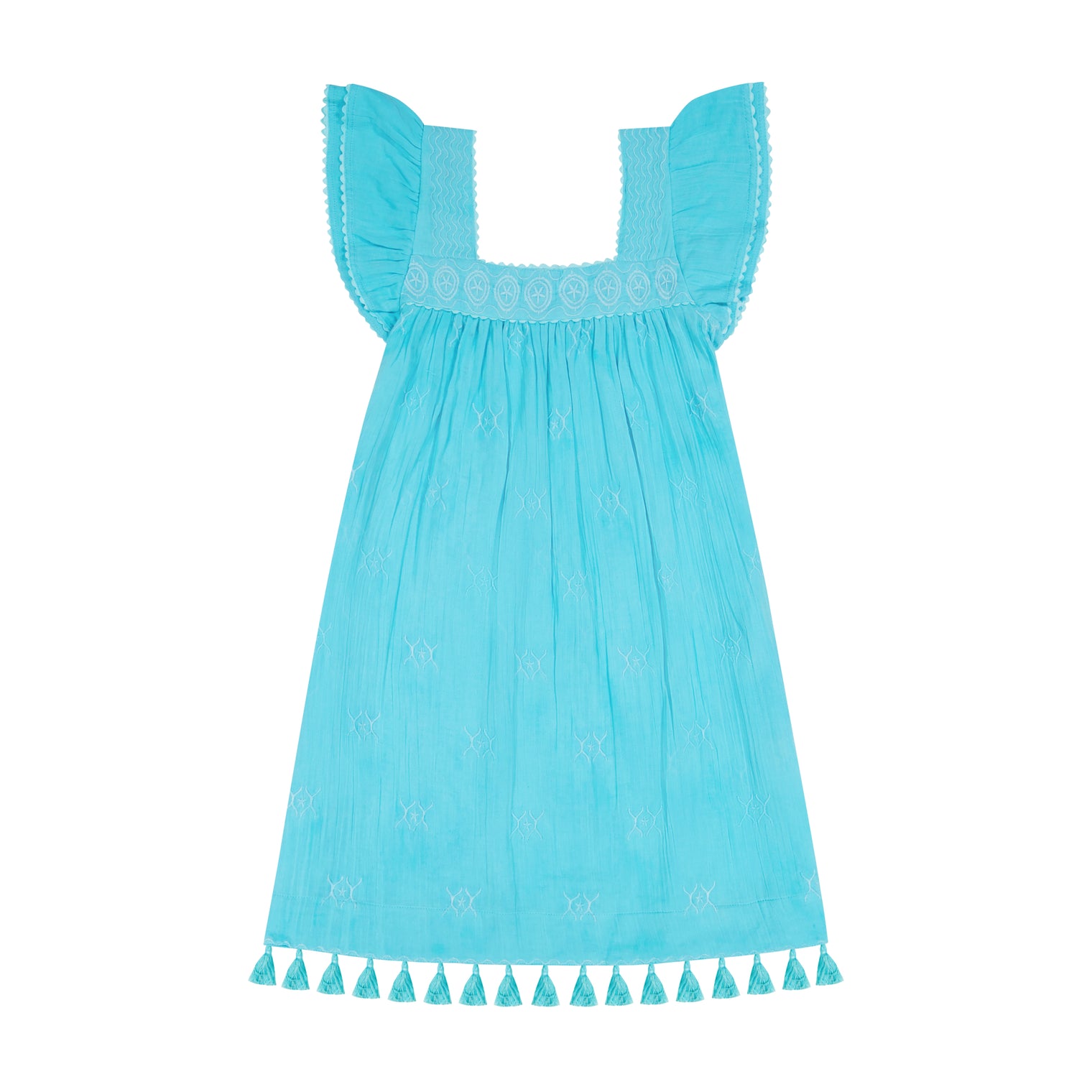Mini Sandrine Womens Dress Pool Embroidery