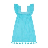 Mini Sandrine Womens Dress Pool Embroidery
