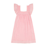 Mini Sandrine Womens Dress Pink Embroidery