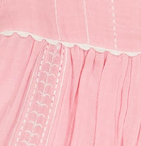Serena Girls Tassel Dress Pink Embroidery