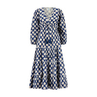 Odette Women's Maxi Dress Shell Beach Navy