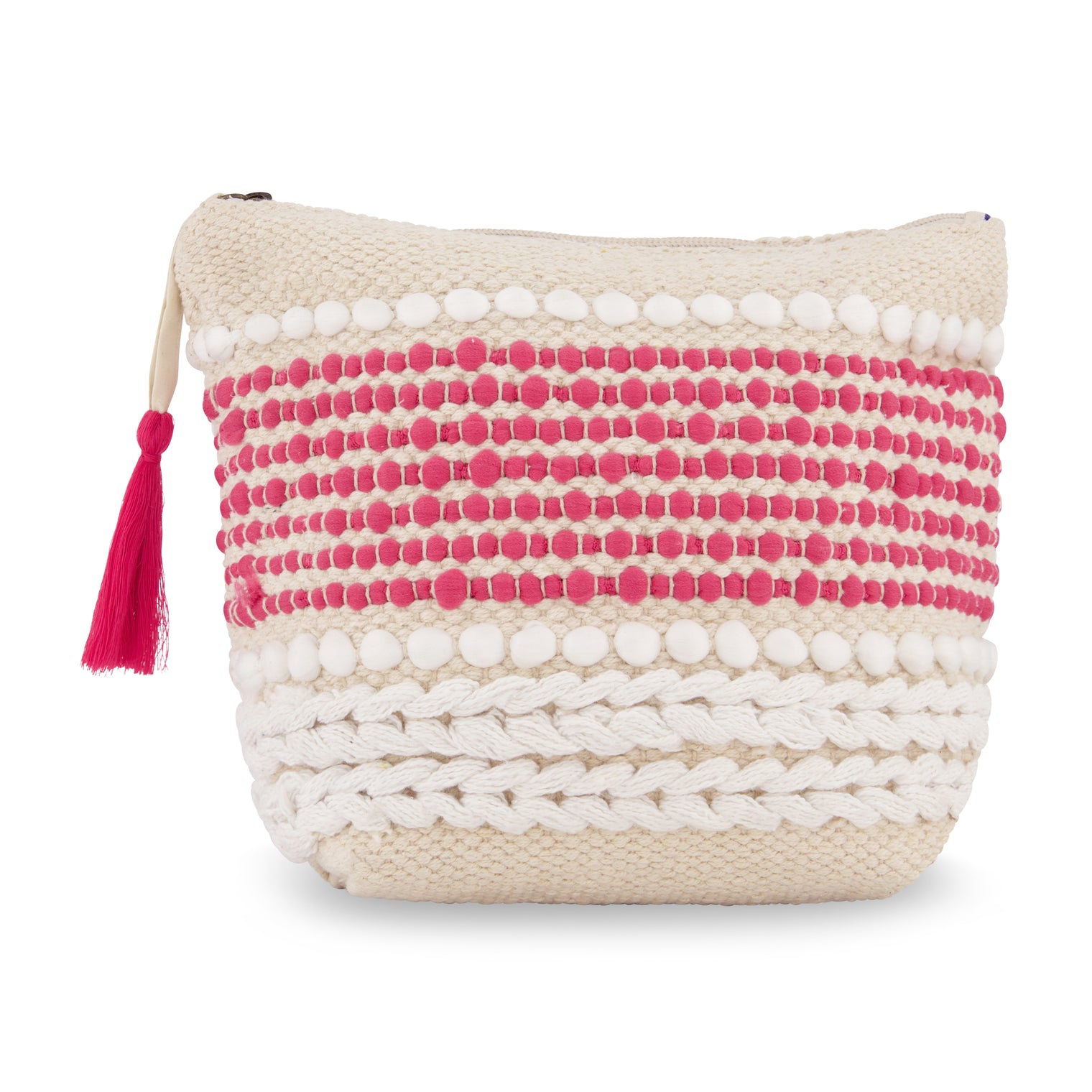 Saline Beach Medium Zip Pouch Pink