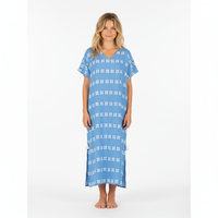 Capucine Maxi Women's Caftan Sky White Embroidery