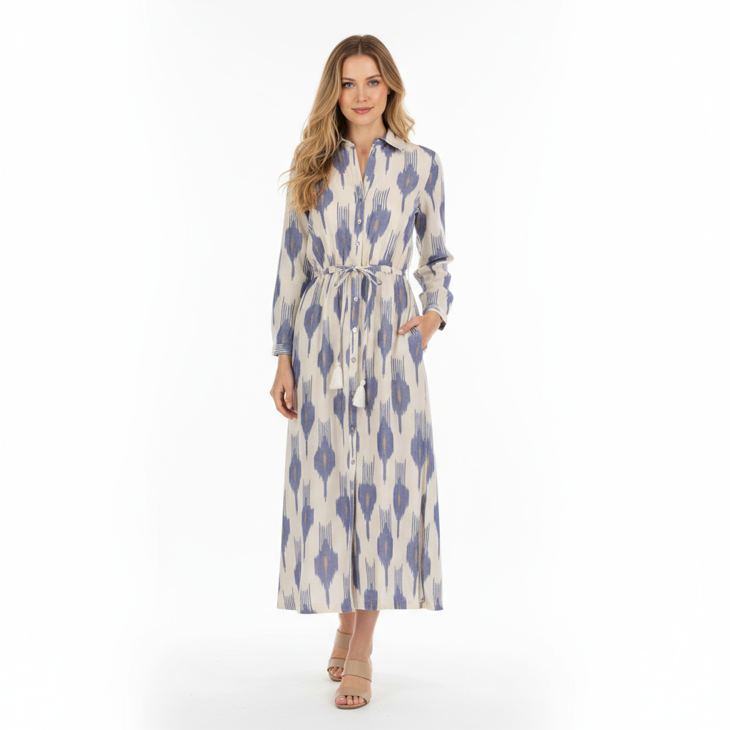 Anais Womens Shirtdress La Crème Ikat