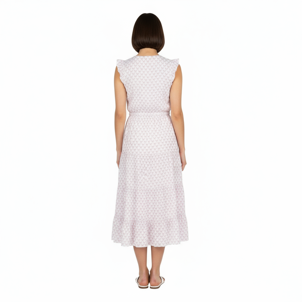 Giselle Women's Maxi Dress Pink Butterfly