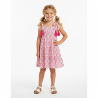 Bella Girls Shoulder Tie Sundress Jaipur Bloom