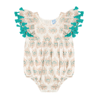 Anna Baby Romper Ocean Aqua Rhapsody