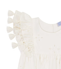 Anna Baby Romper Ivory Eyelet