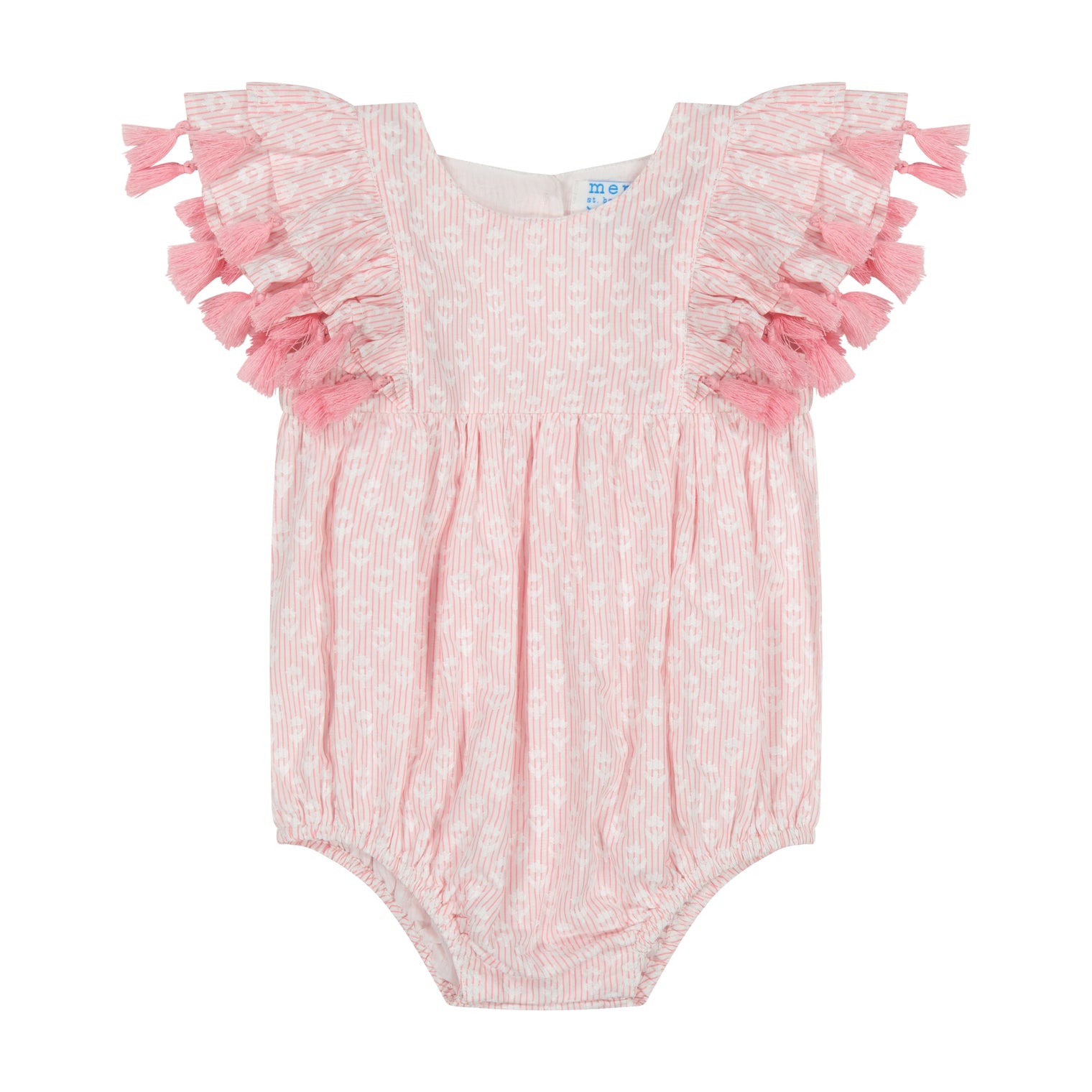 Anna Baby Romper Rose Stripe