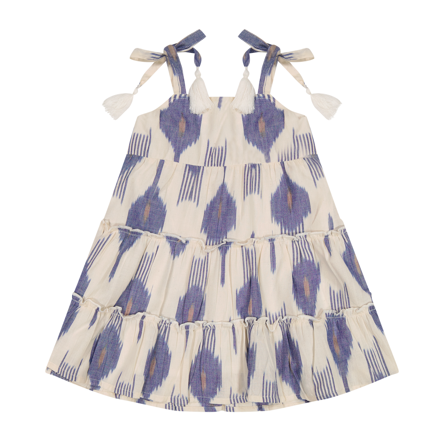 Bella Girls Shoulder Tie Sundress La Crème Ikat