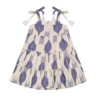 Bella Girls Shoulder Tie Sundress La Crème Ikat