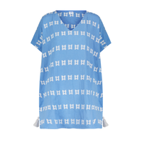Capucine Mini Women's Caftan Sky White Embroidery
