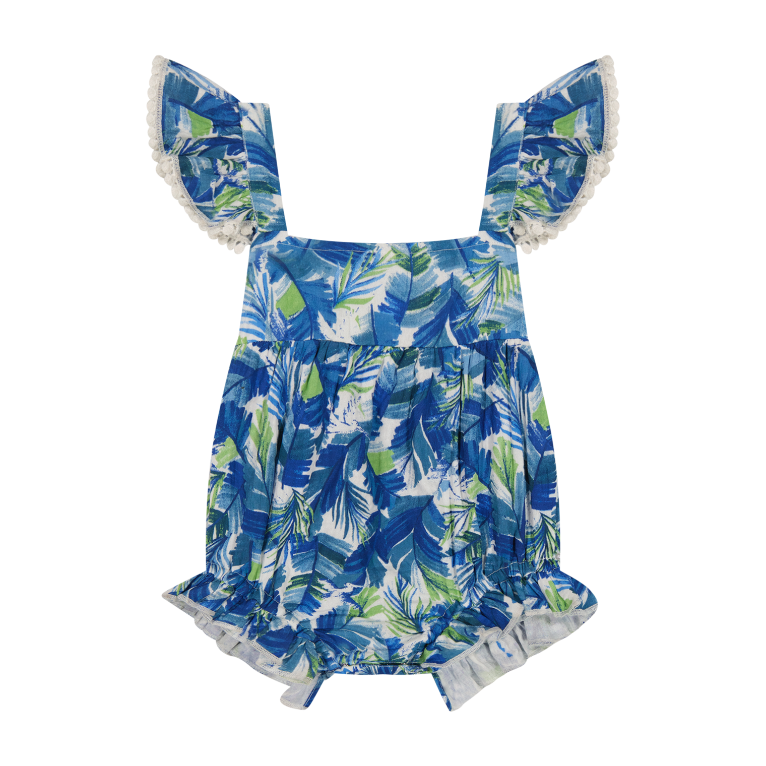 Chloe Baby Romper Pelican Palm