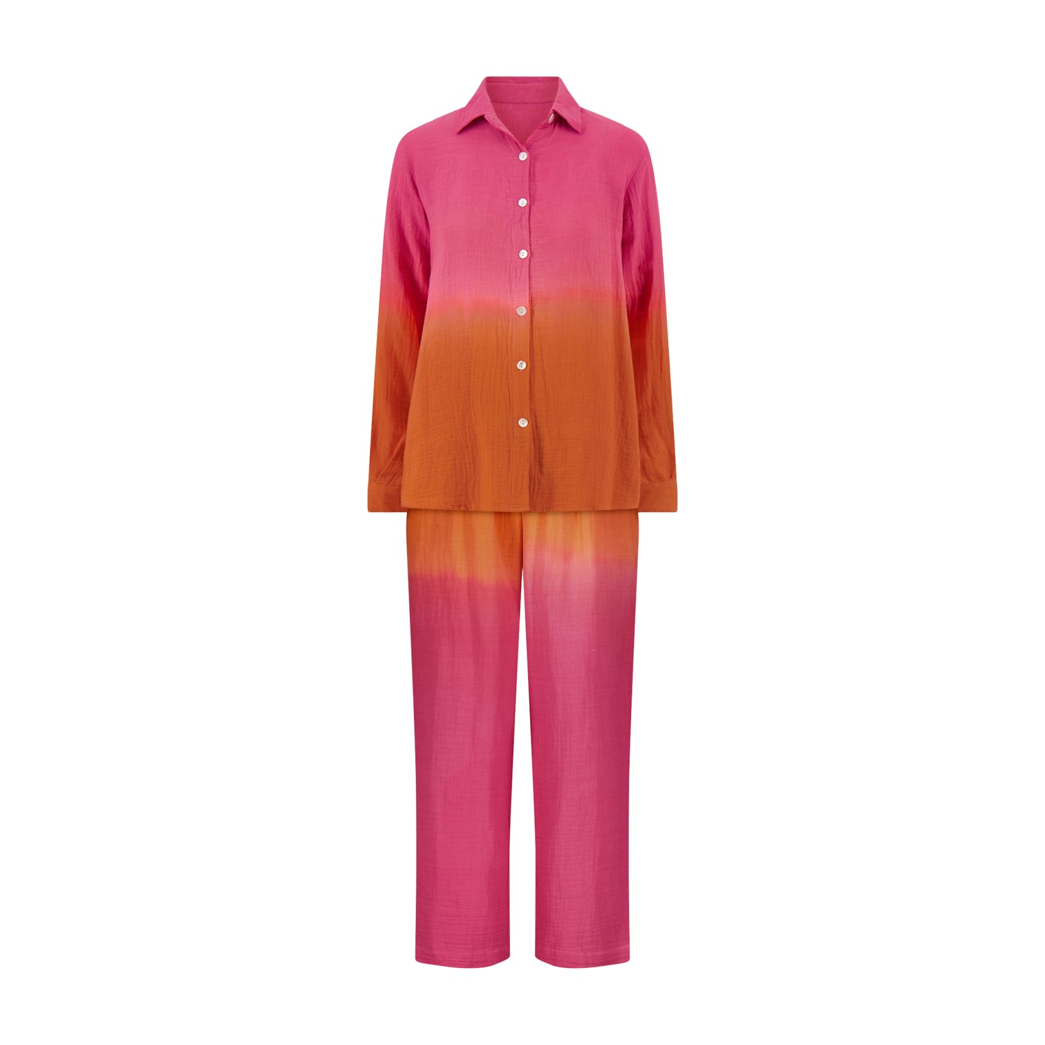 Clementine Womens Top & Pant Set Flamingo Ombre