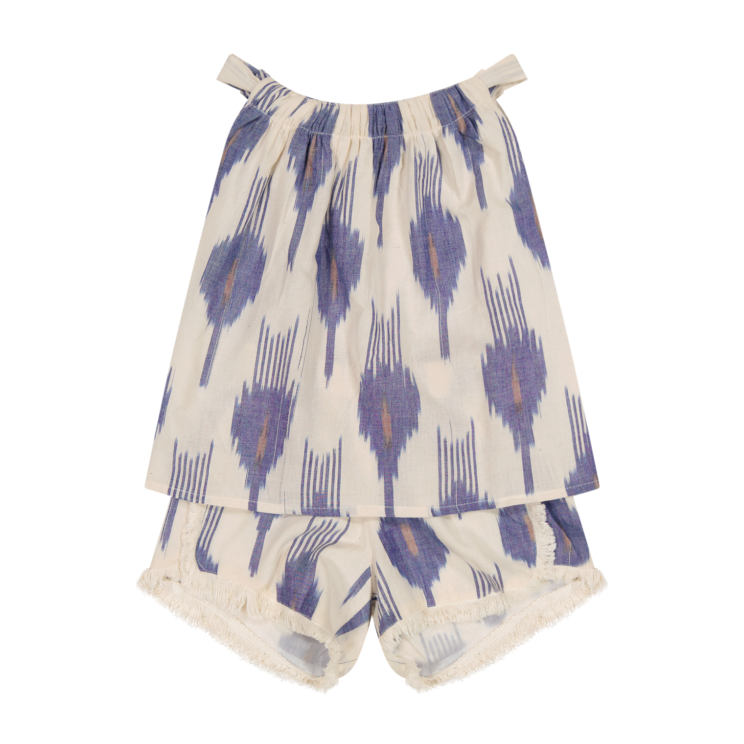 Colette Girls Top and Short Set La Creme Ikat