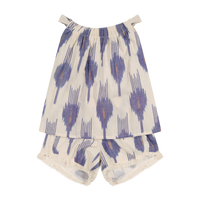 Colette Girls Top and Short Set La Creme Ikat