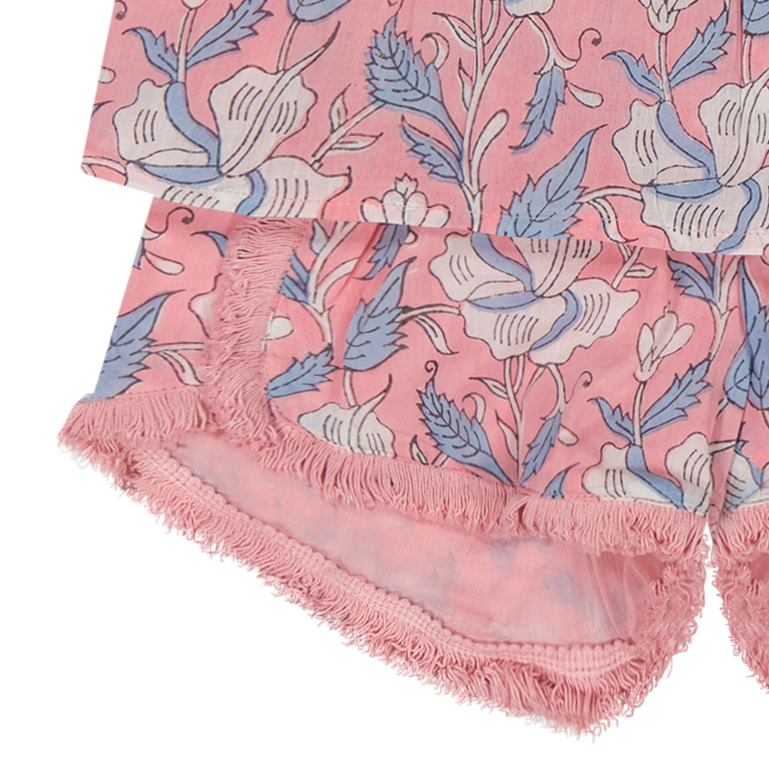 Colette Girls Top and Short Set Blossom