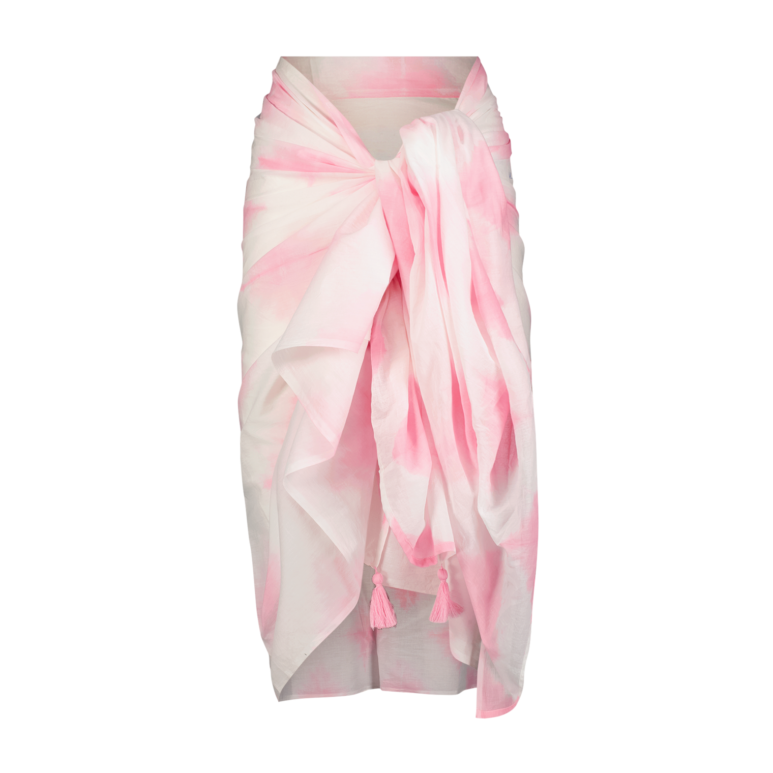 Cotton Saline Pareo Pink Dip Dye