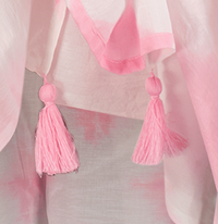 Cotton Saline Pareo Pink Dip Dye