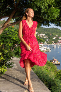 Giselle Women's Maxi Dress Rosette Ikat