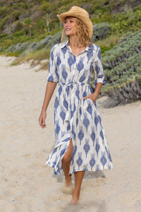 Anais Womens Shirtdress La Crème Ikat