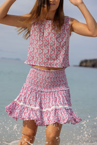 Maribel Women's Top and Skirt Set Jaipur Bloom