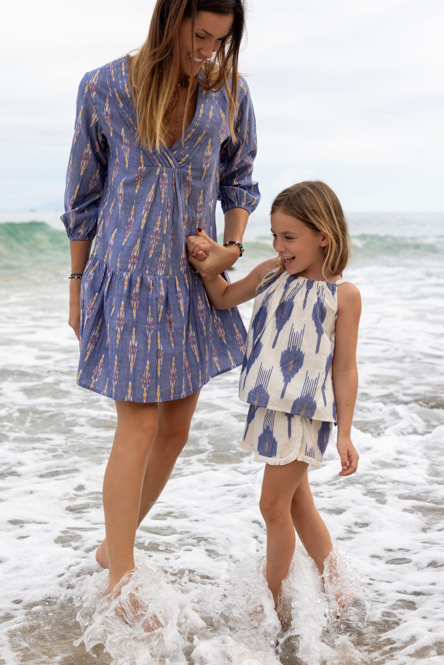 Colette Girls Top and Short Set La Creme Ikat