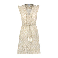 Giselle Women's Mini Dress Gold Feather