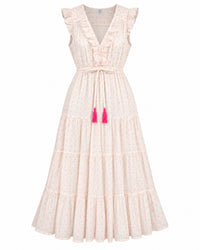 Giselle Women's Maxi Dress Neon Swiss Dot