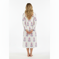 St Barth Women's Kaftan Peony Block Print