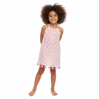 Mini Chantal Girl's Sundress Shell Beach Pink