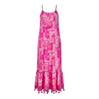 Mer St Barth Chantal Women's Sundress Patchwork Bandana Pink