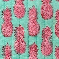 La Plage Ruffle Pouch Pineapple Crush Pink