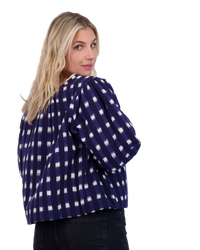 Marisol Boho Jacket Midnight Navy Ikat