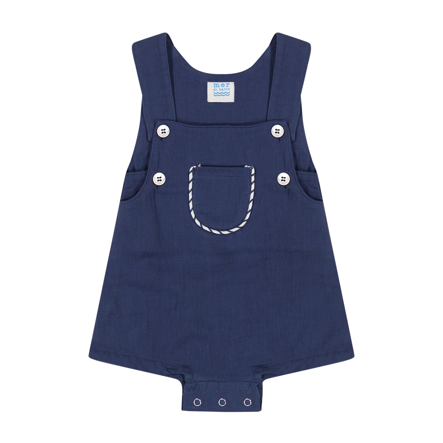 Julien Baby Boy Romper Lapis Blue