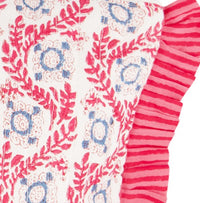 La Plage Ruffle Pouch Jaipur Bloom