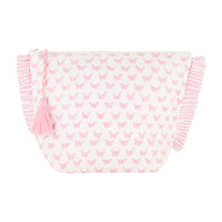 La Plage Ruffle Pouch Pink Butterfly