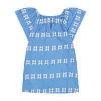 Mini Capucine Girls Coverup Sky White Embroidery