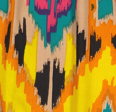 Mini Chantal Girls Dress Fiesta Gold Ikat