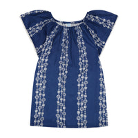 Mini Capucine Girls Coverup Navy Seashells