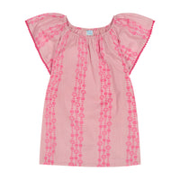 Mini Capucine Girls Caftan Pink Seashells