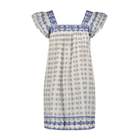 Embroidery Belt Navy Aqua Doby