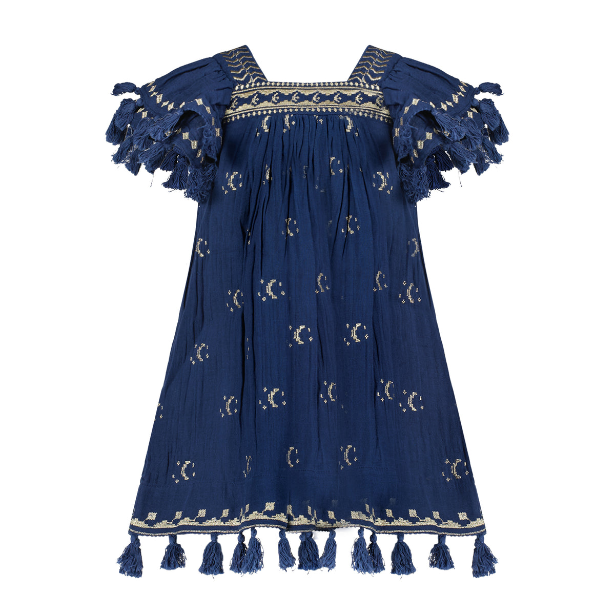 Mer St Barth Mini Sandrine Women's Dress Galaxy Embroidery