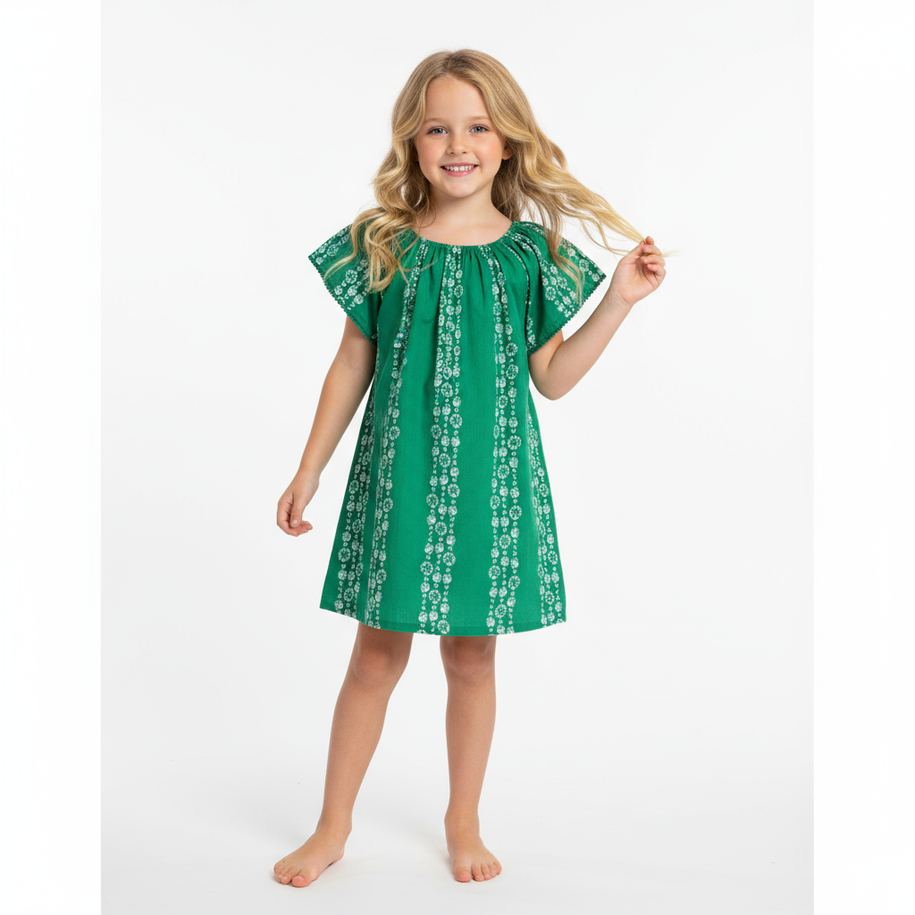 Mini Capucine Girls Caftan Jungle Sea Shells