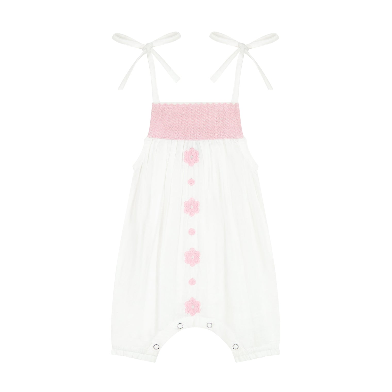 Marley Baby Romper Pink Frangipani