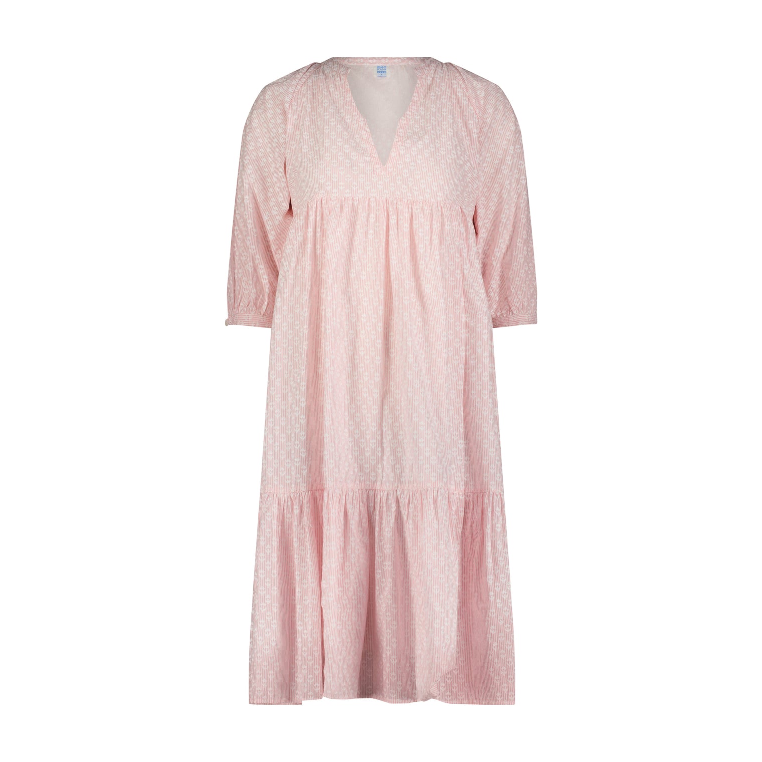 Martine Women's Popover Dress Rose Stripe