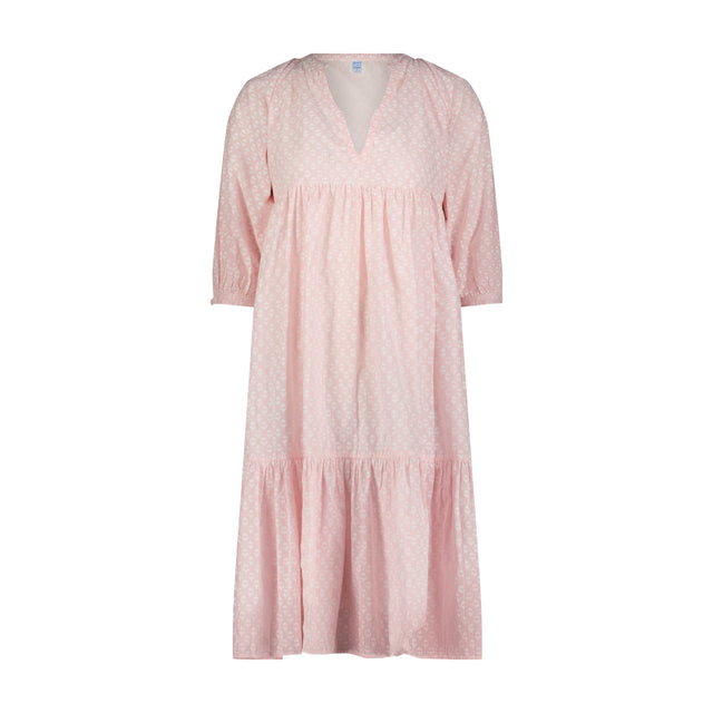 Martine Women's Popover Dress Rose Stripe