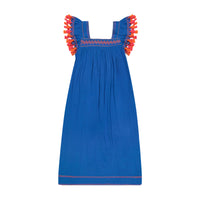 Maxi Sandrine Women's Dress Classic Blue Embroidery